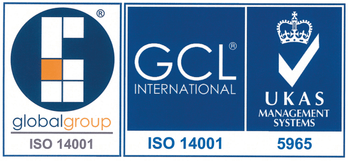 Certificado ISO 14001 de Gráficas Rey (GCL International, UKAS)