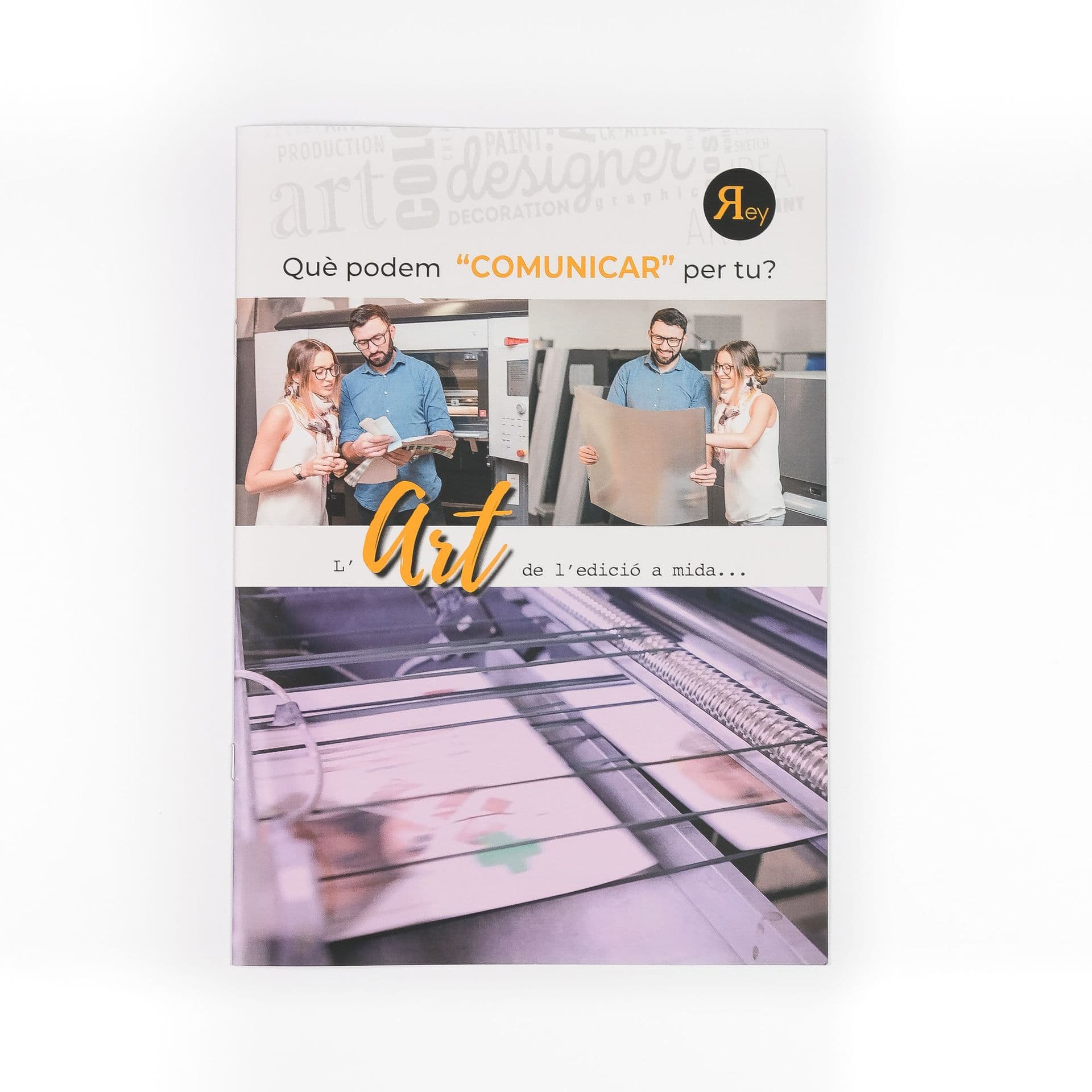 Catálogos y revistas impresos en Gráficas Rey Barcelona